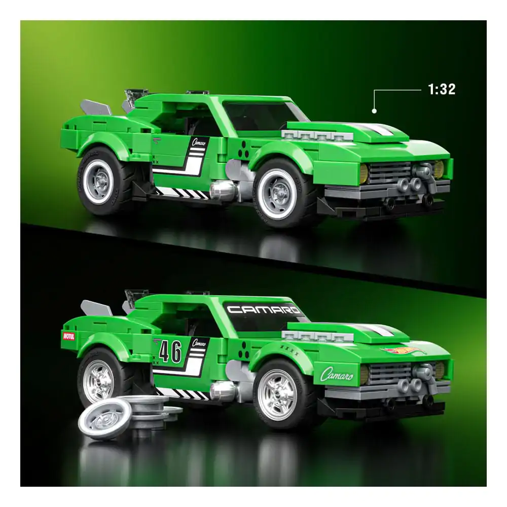 Mattel Brick Shop Hot Wheels Speed Series stavebnica 1/32 Custom &#039;68 Camaro produktová fotografia
