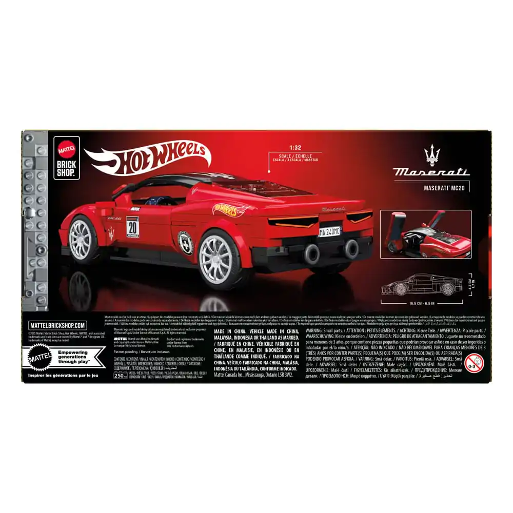 Mattel Brick Shop Hot Wheels Speed Series Stavebnica 1/32 Maserati MC20 produktová fotografia