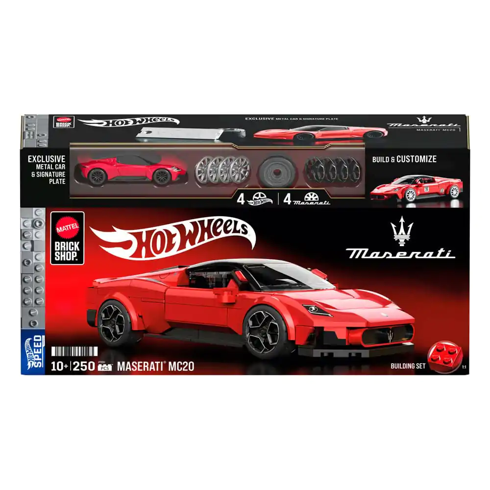 Mattel Brick Shop Hot Wheels Speed Series Stavebnica 1/32 Maserati MC20 produktová fotografia