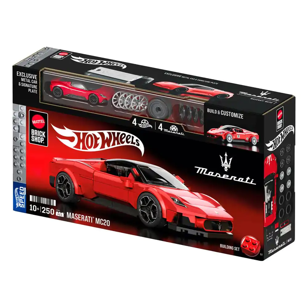 Mattel Brick Shop Hot Wheels Speed Series Stavebnica 1/32 Maserati MC20 produktová fotografia