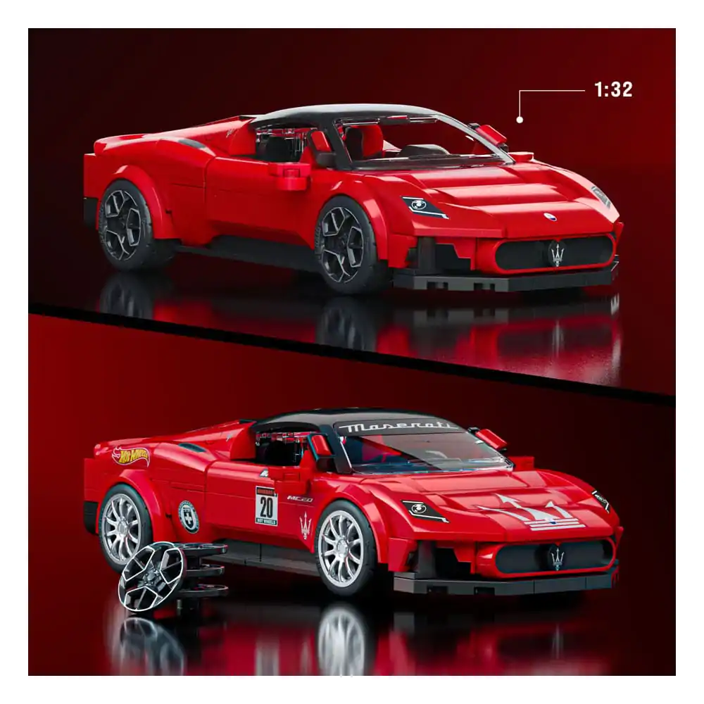 Mattel Brick Shop Hot Wheels Speed Series Stavebnica 1/32 Maserati MC20 produktová fotografia