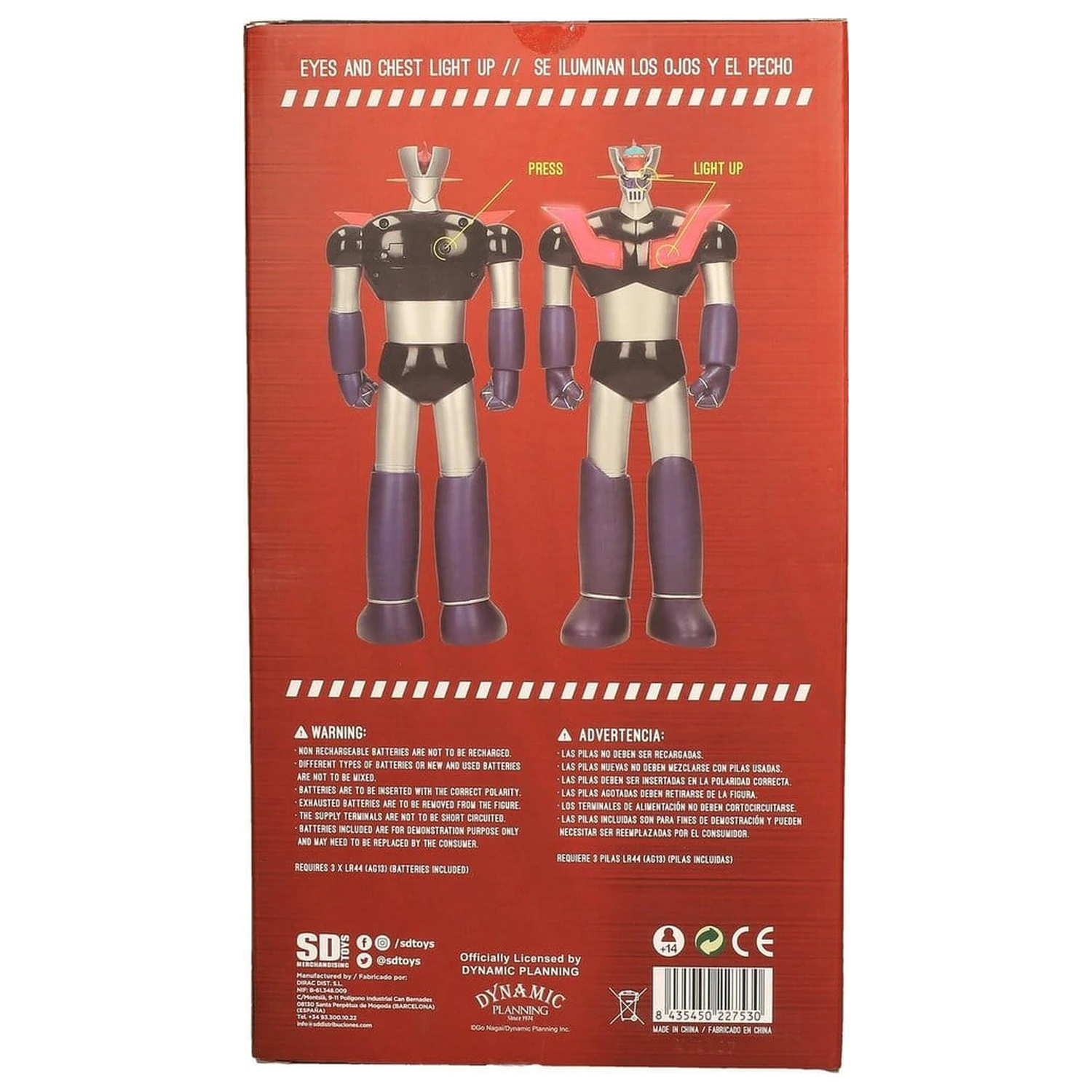 Mazinger Z figúrka so svetlom 30cm produktová fotografia