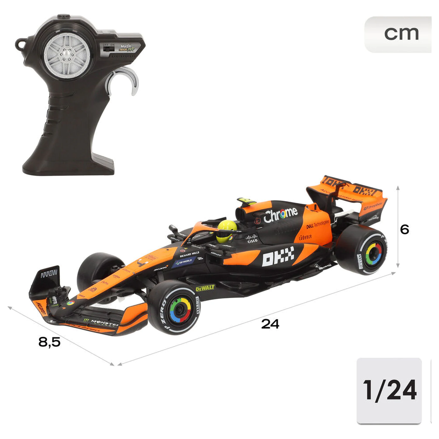 McLaren MCL 38 auto na rádiové ovládanie produktová fotografia