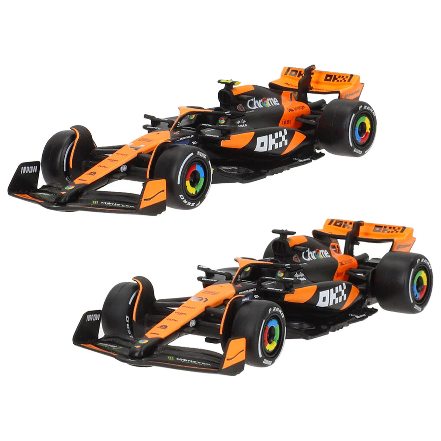 Mclaren MCL38 F1 2024 kovové balenie 2 áut produktová fotografia