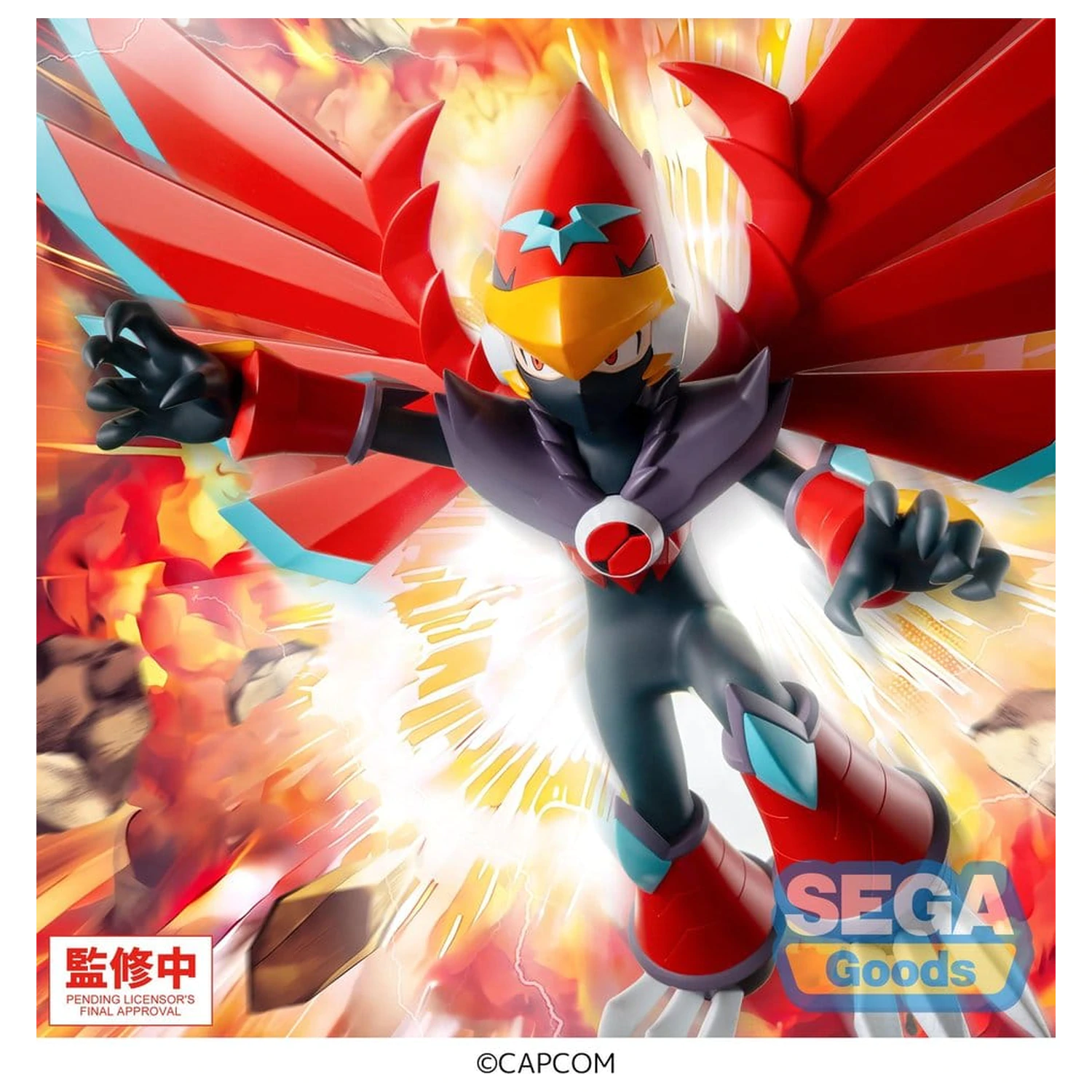 Mega Man Battle Network Luminasta PVC figúrka Mega Man Falzar Beast 19 cm produktová fotografia