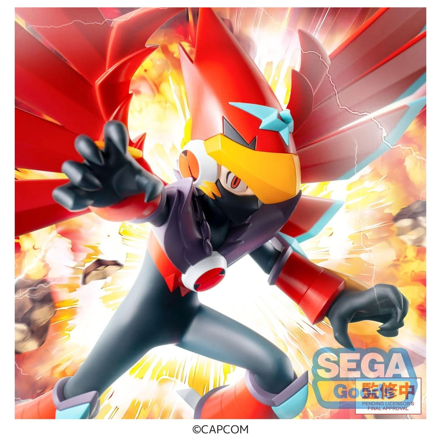 Mega Man Battle Network Luminasta PVC figúrka Mega Man Falzar Beast 19 cm produktová fotografia