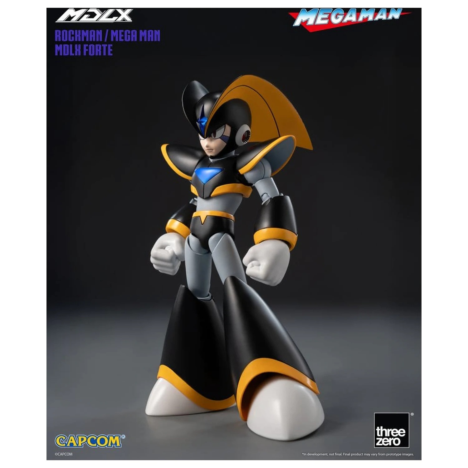 Mega Man MDLX akčná figúrka Rockman / Mega Man Forte 10 cm produktová fotografia
