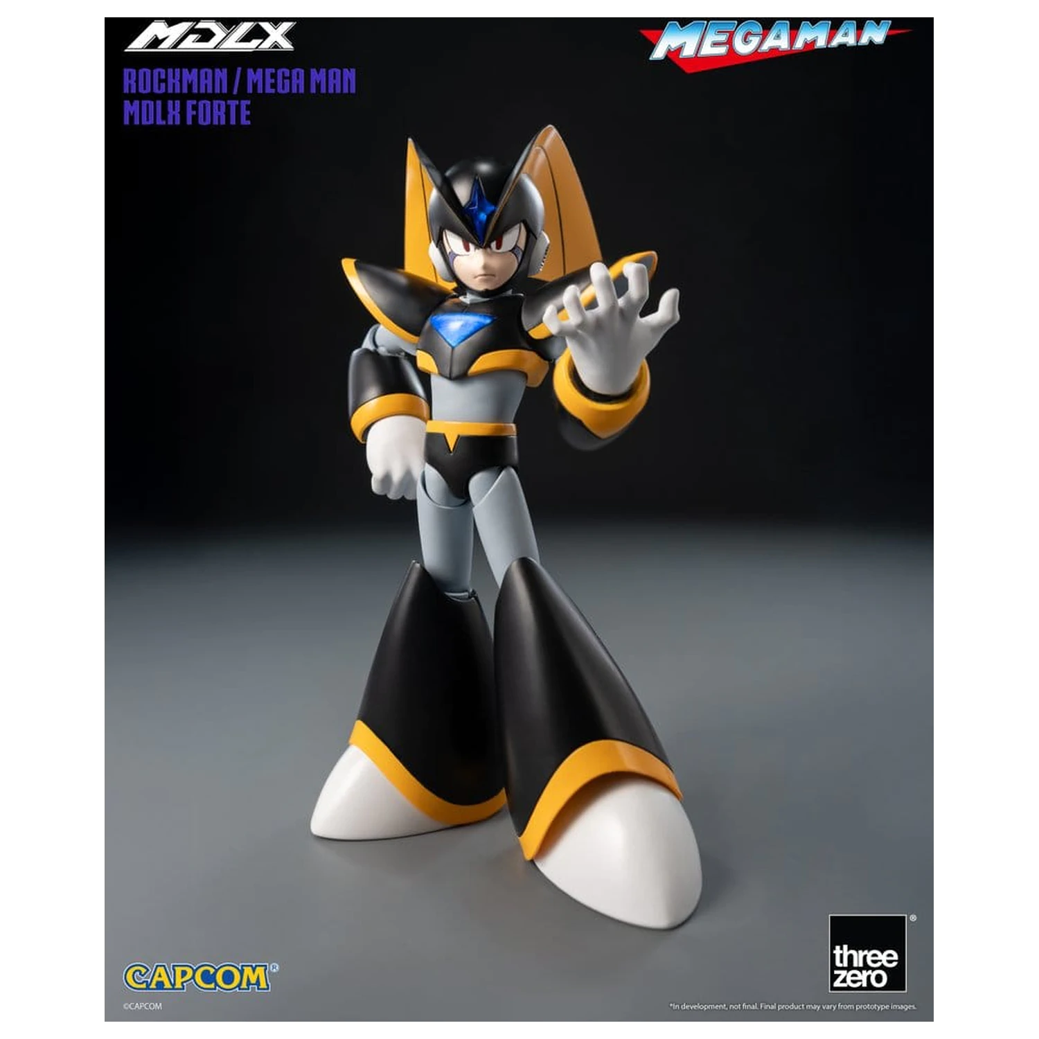 Mega Man MDLX akčná figúrka Rockman / Mega Man Forte 10 cm produktová fotografia