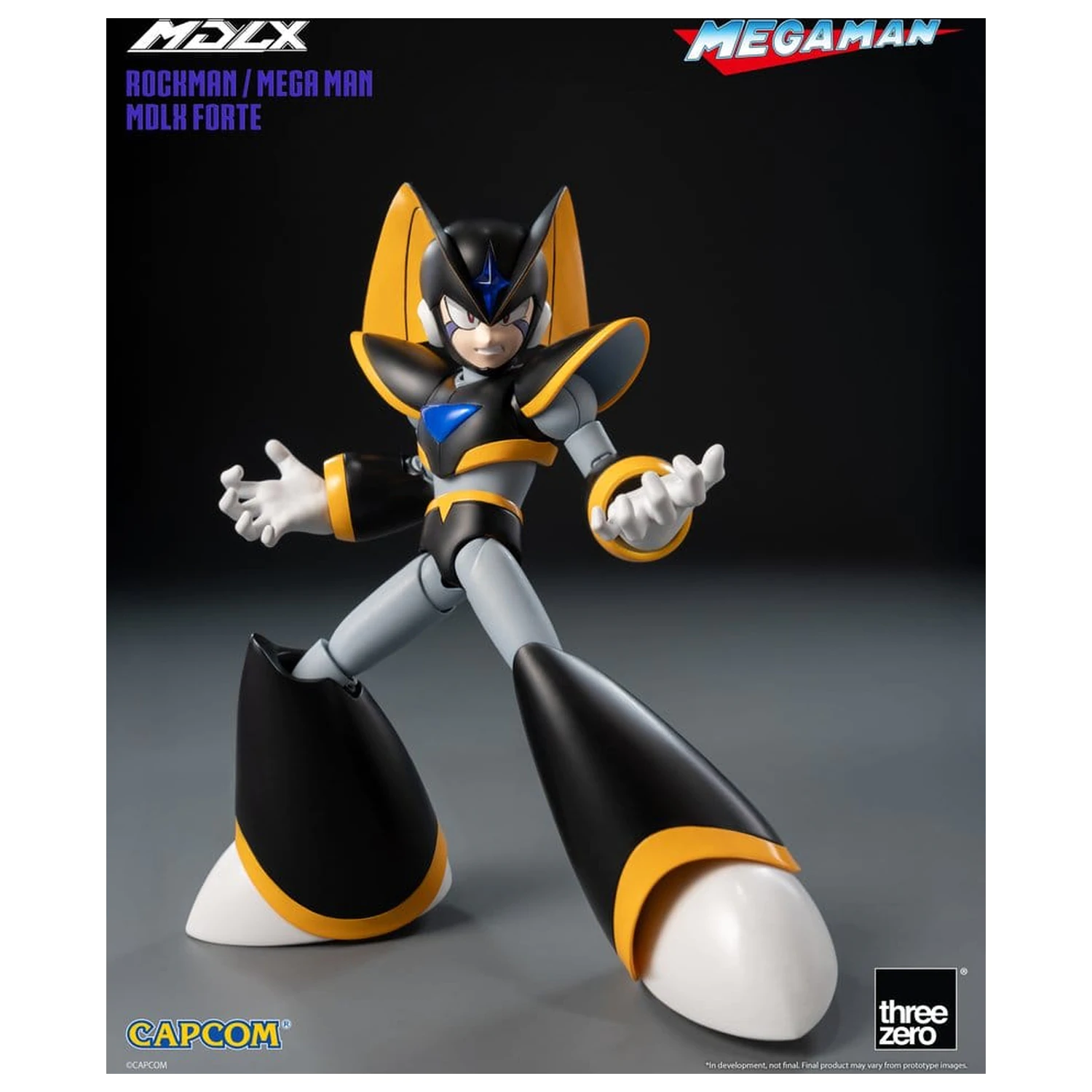 Mega Man MDLX akčná figúrka Rockman / Mega Man Forte 10 cm produktová fotografia