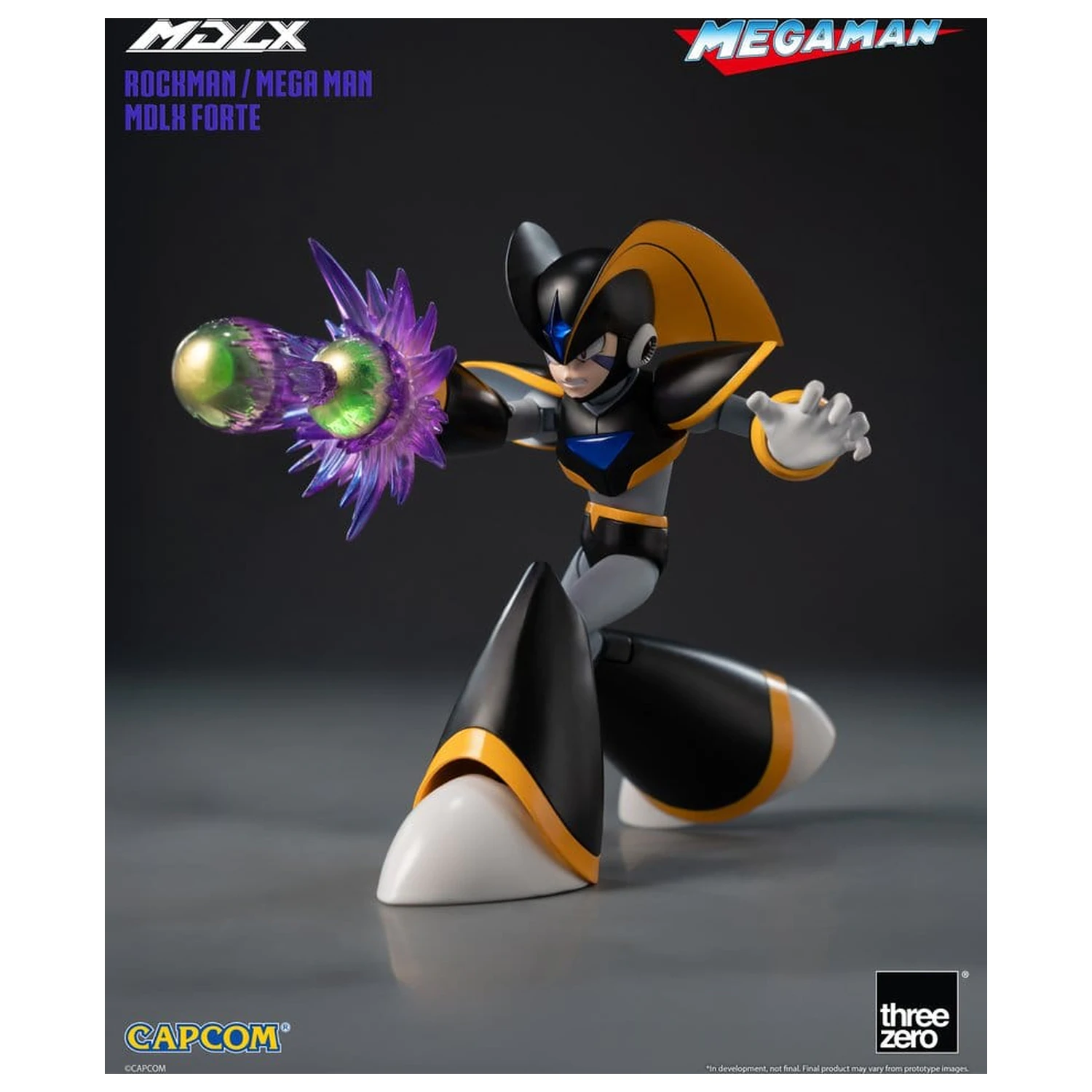 Mega Man MDLX akčná figúrka Rockman / Mega Man Forte 10 cm produktová fotografia