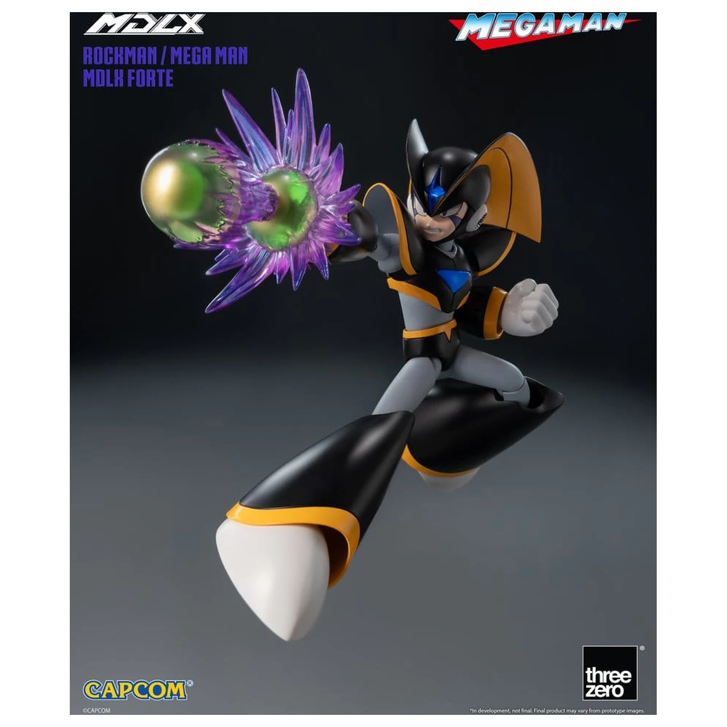 Mega Man MDLX akčná figúrka Rockman / Mega Man Forte 10 cm produktová fotografia
