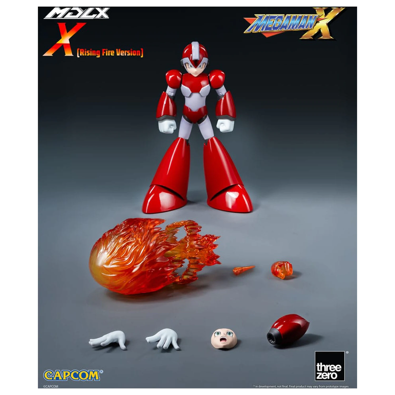 Mega Man MDLX akčná figúrka Rockman X / Mega Man X (Rising Fire Version) 12 cm produktová fotografia