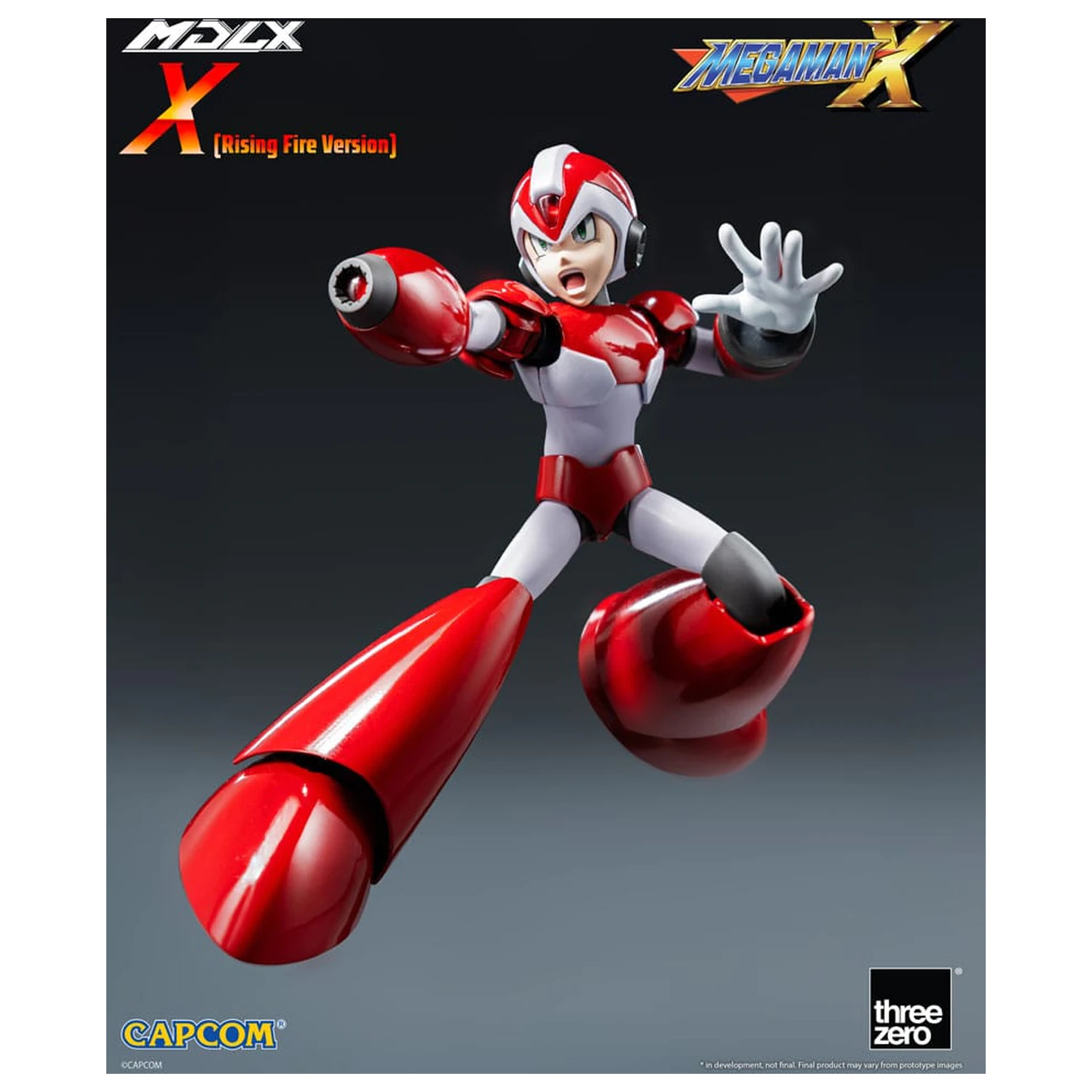Mega Man MDLX akčná figúrka Rockman X / Mega Man X (Rising Fire Version) 12 cm produktová fotografia