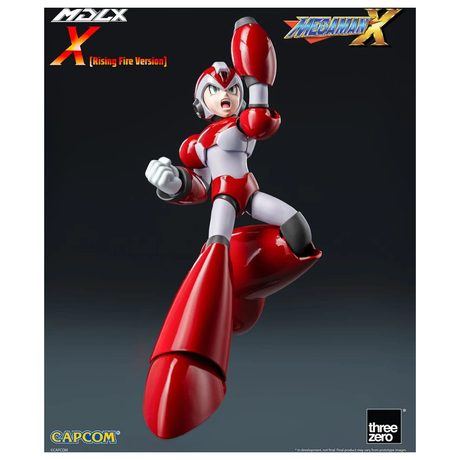 Mega Man MDLX akčná figúrka Rockman X / Mega Man X (Rising Fire Version) 12 cm produktová fotografia