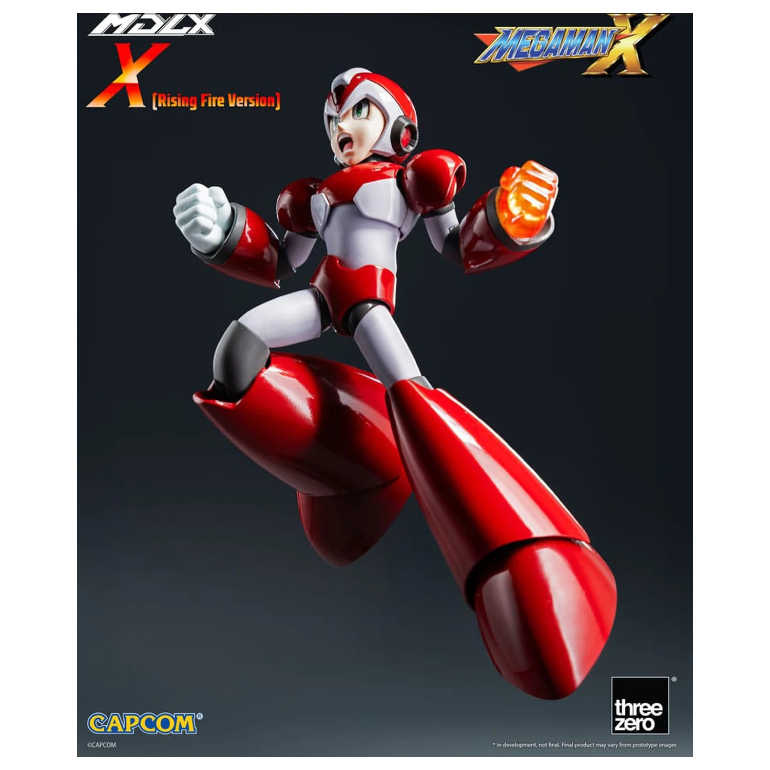 Mega Man MDLX akčná figúrka Rockman X / Mega Man X (Rising Fire Version) 12 cm produktová fotografia