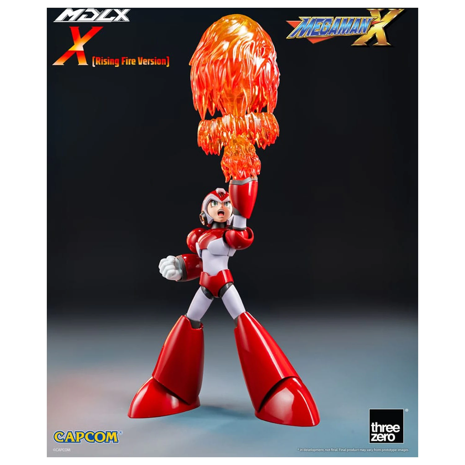 Mega Man MDLX akčná figúrka Rockman X / Mega Man X (Rising Fire Version) 12 cm produktová fotografia