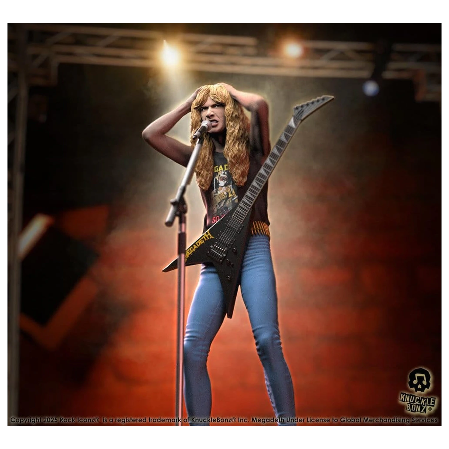 Megadeth Rock Iconz Socha Dave Mustaine II 22 cm produktová fotografia