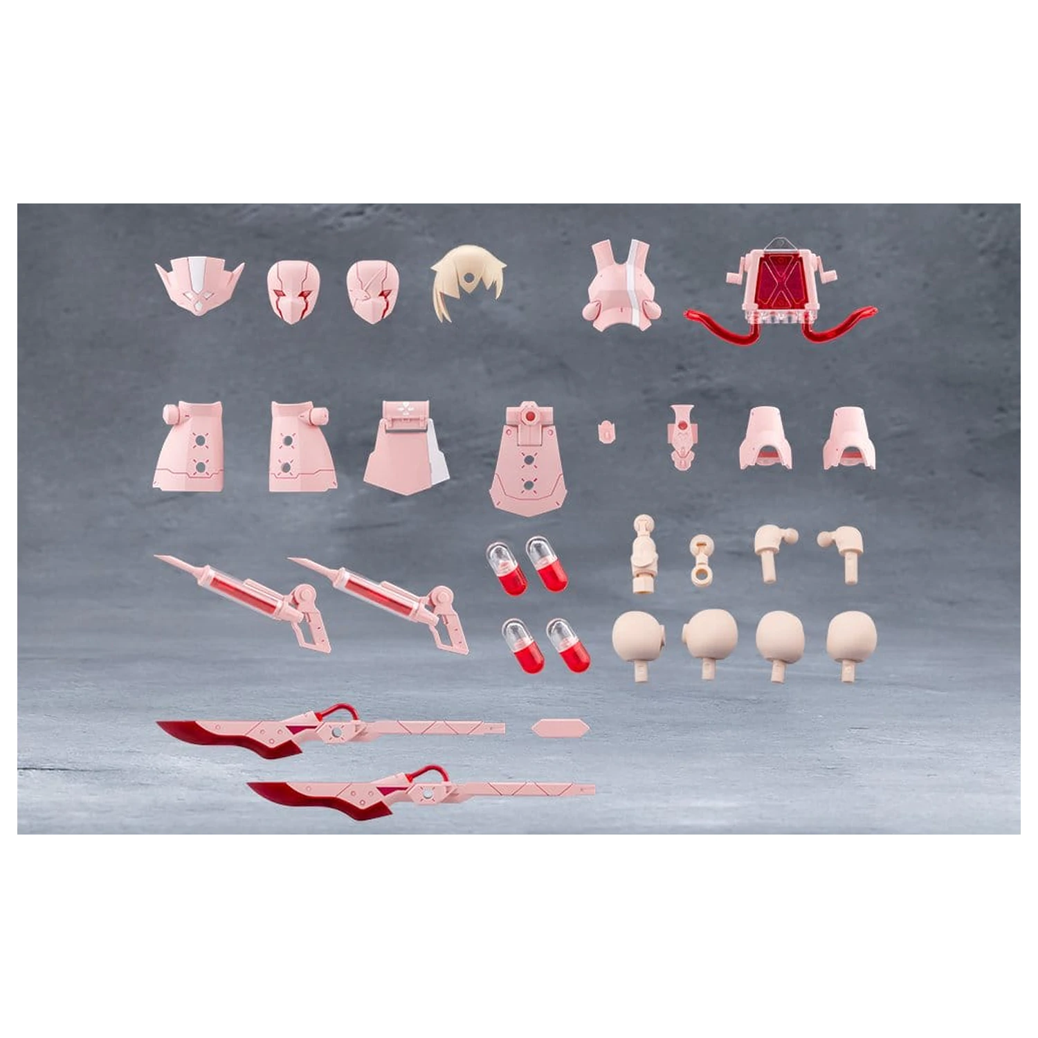 Megalomaria Unlimited Universe Plastic Model Kit Accessory Set Metamorphose Unit Exarmor Pink Nurse produktová fotografia