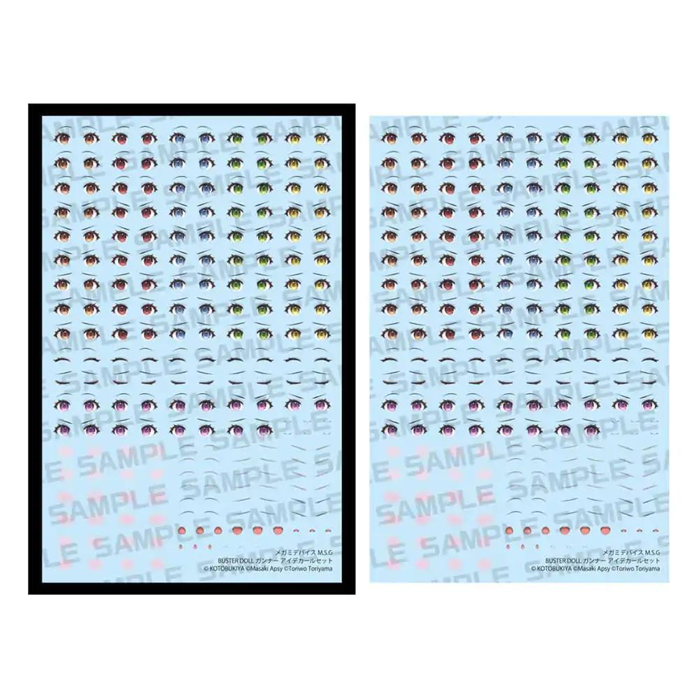 Megami Device M.S.G. Plastiková modelová stavebnica 1/1 Doll Gunner Eye Set obtlačkov produktová fotografia