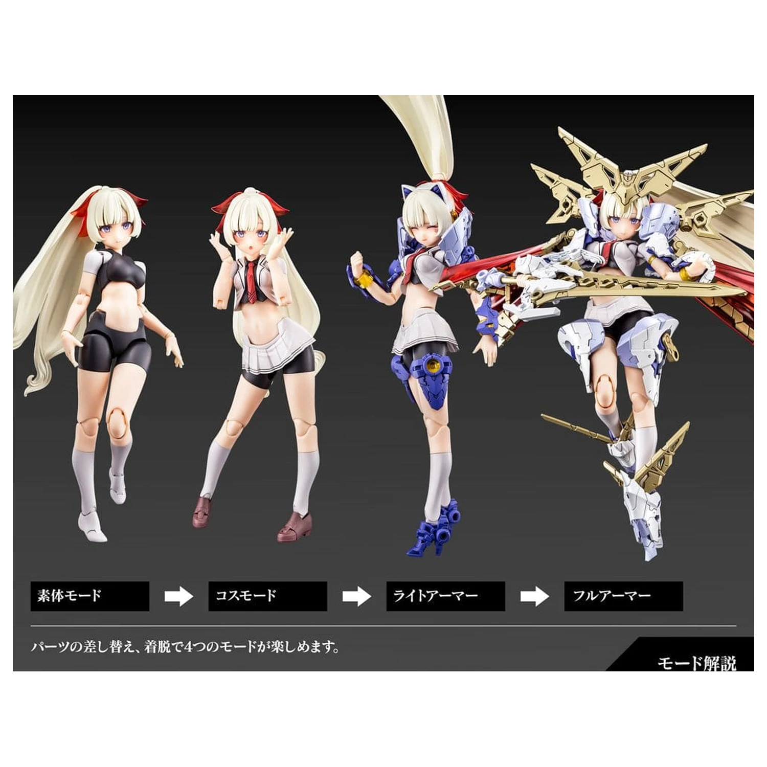 Megami Device Plastový model kit 1/1 Buster Doll Paladin (Reprodukcia) 18 cm produktová fotografia