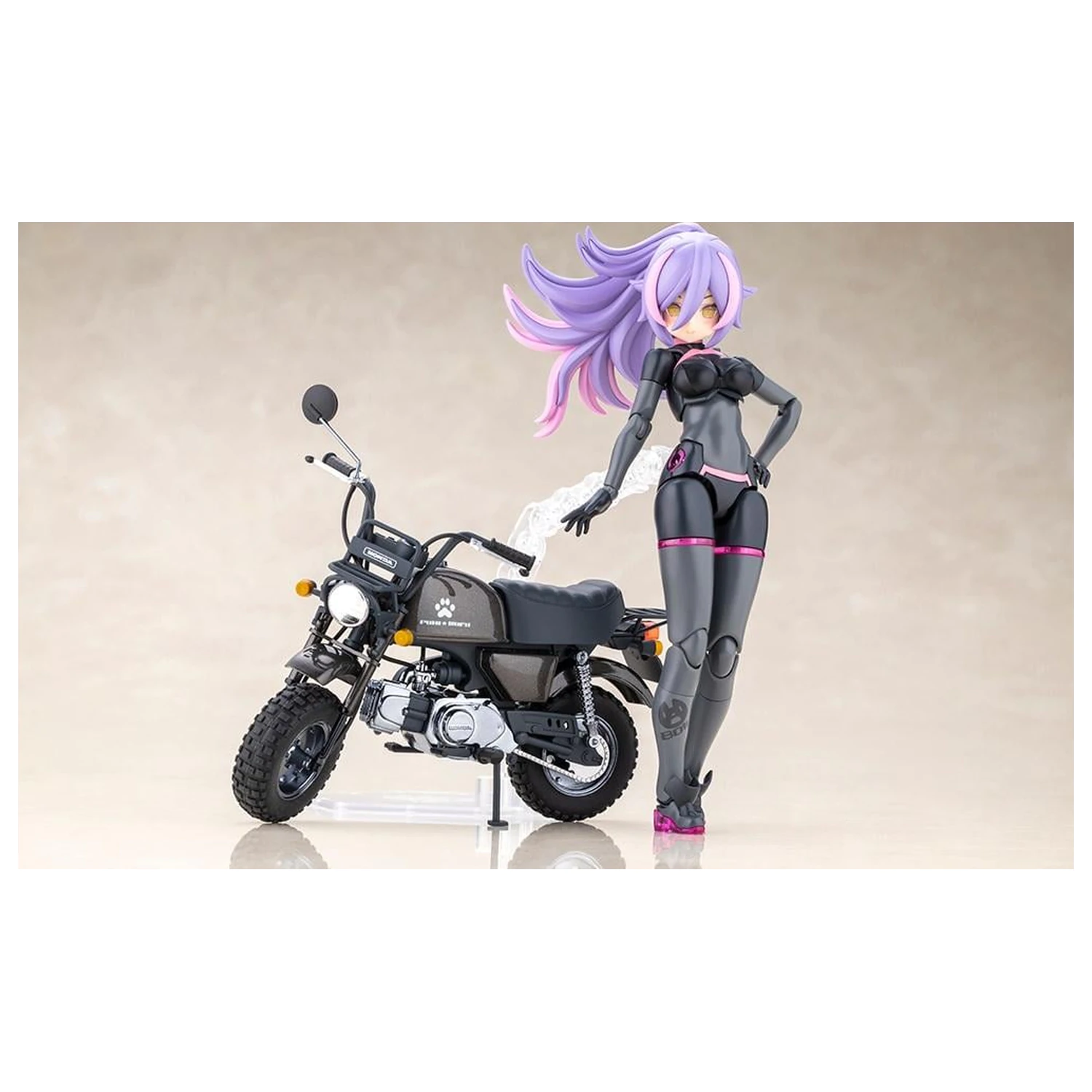 Megami Device Puni Mofu Racing Lang with Honda plastikový model 14 cm produktová fotografia