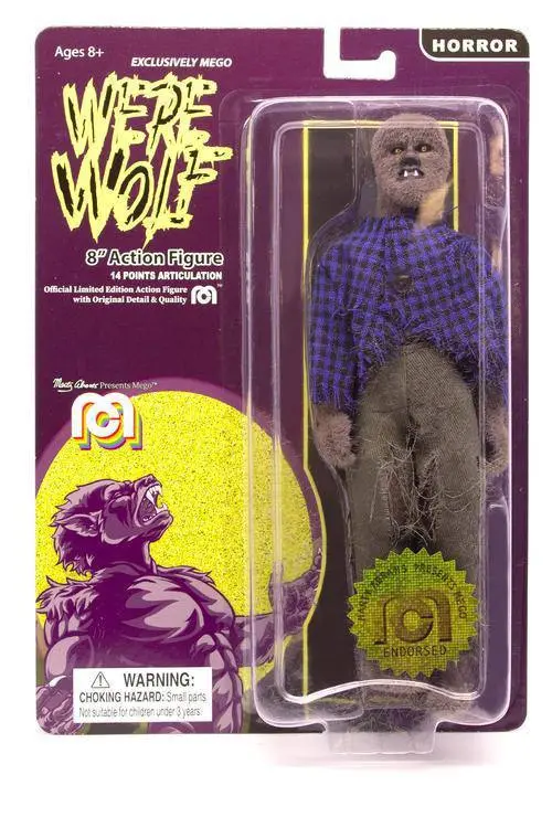 Mego Horror Action Figúrka Werewolf (Flocked) 20 cm termékfotó