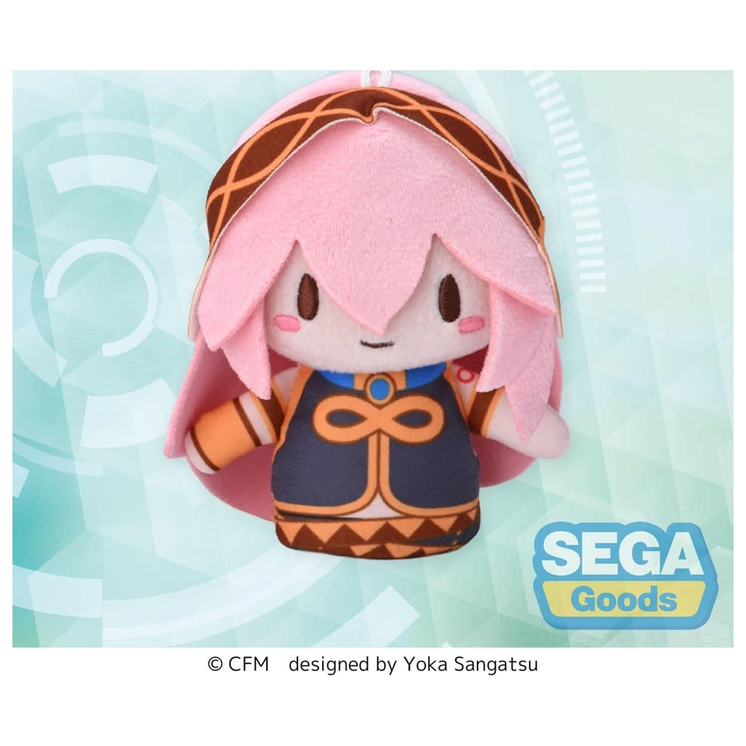 Megurine Luka Fuwa Petit plyšová figúrka maskot na prst 10 cm produktová fotografia