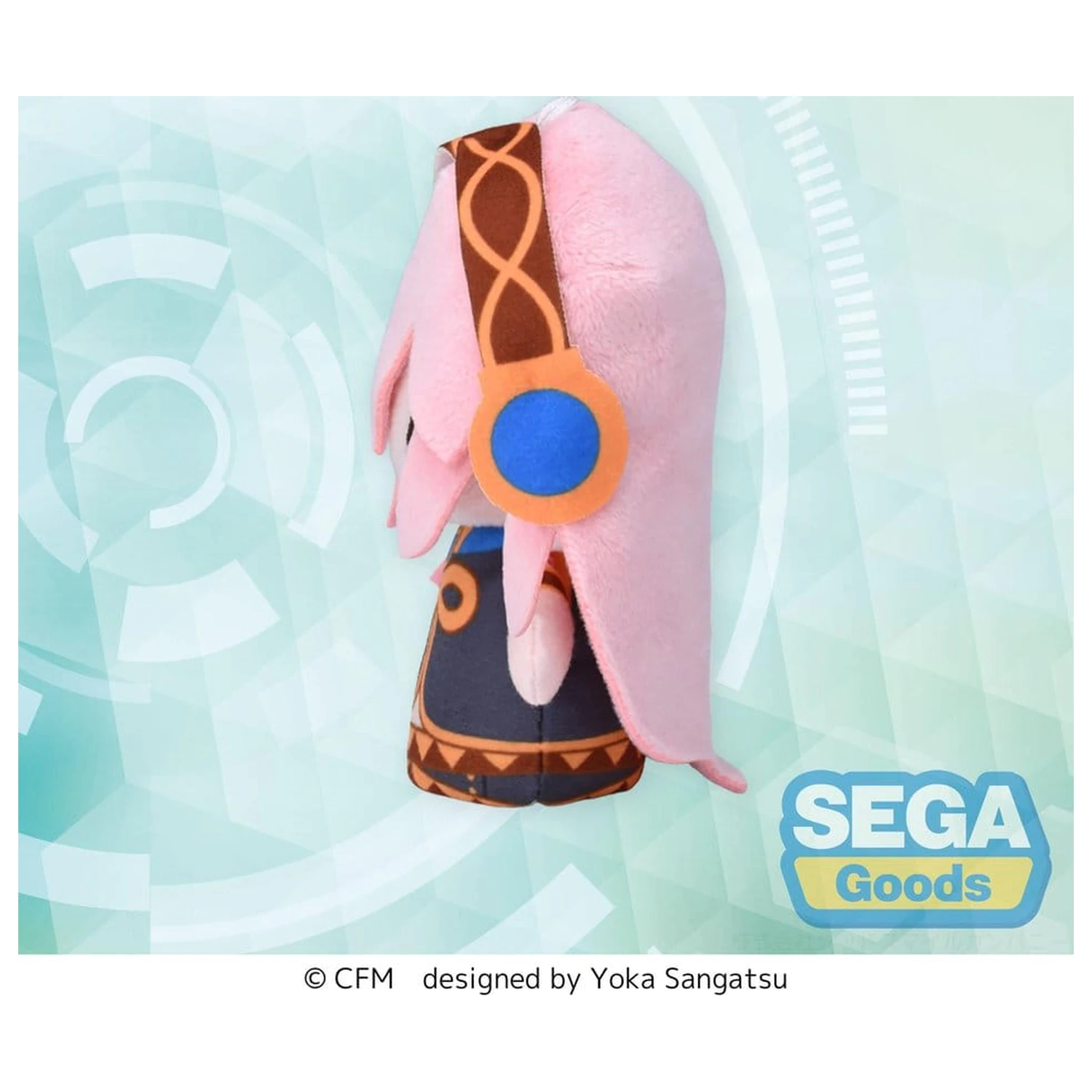 Megurine Luka Fuwa Petit plyšová figúrka maskot na prst 10 cm produktová fotografia