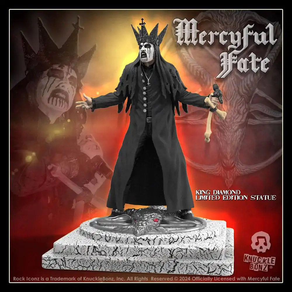 Mercyful Fate Rock Iconz socha King Diamond III (Black Version) 22 cm termékfotó