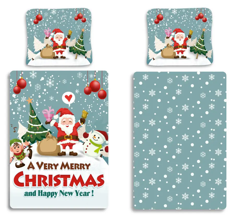 Merry Christmas, vianočná obliečka na perinu súprava 140x200cm, 70x90 cm produktová fotografia