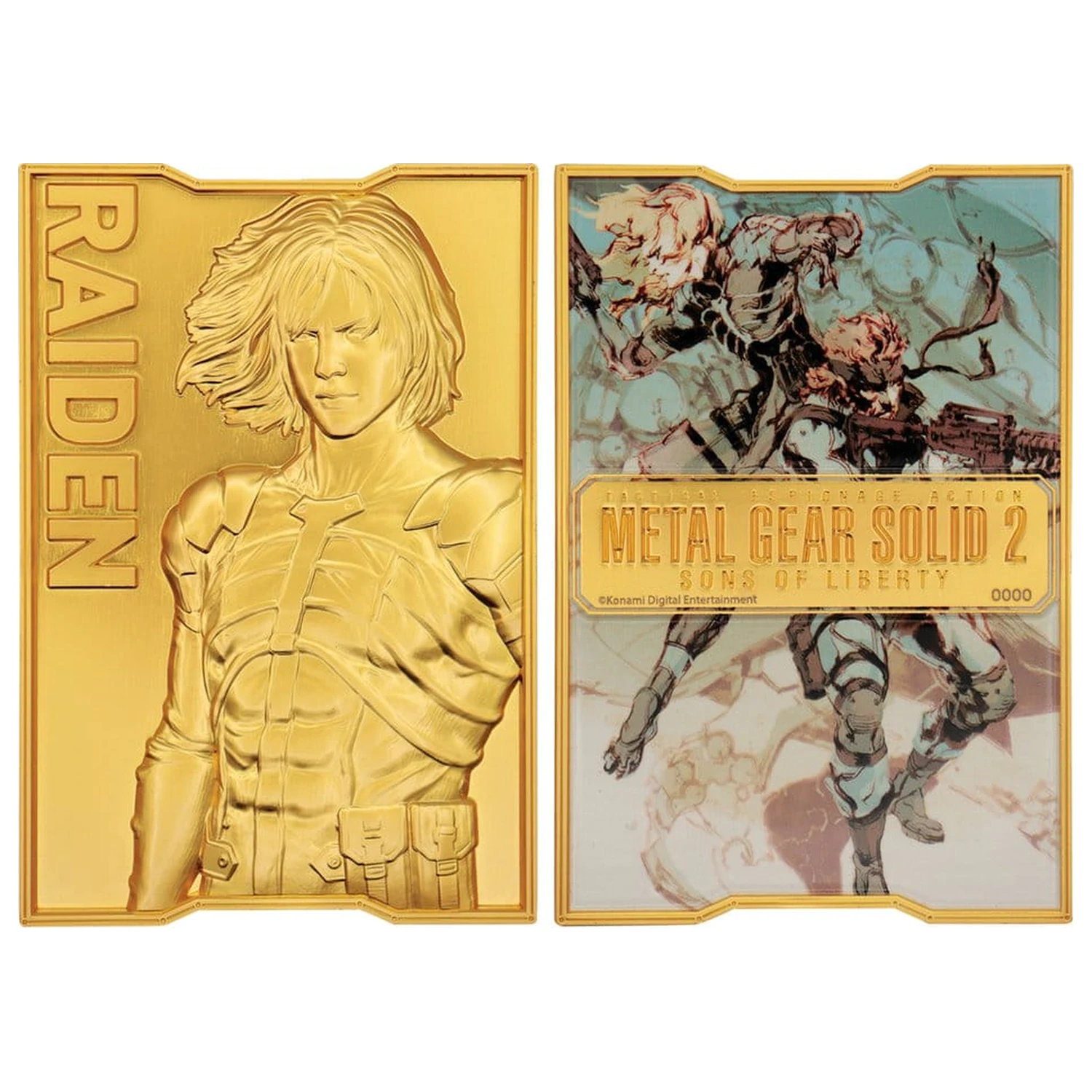 Metal Gear Solid 2 Ingot Raiden 24k pozlátená limitovaná edícia produktová fotografia