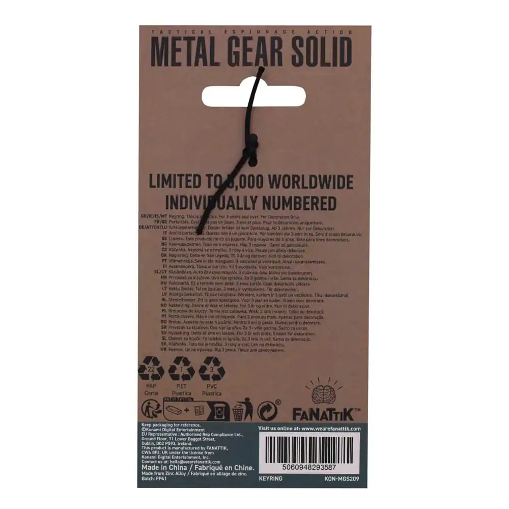 Metal Gear Solid 2 Prívesok na kľúče Limitovaná edícia produktová fotografia