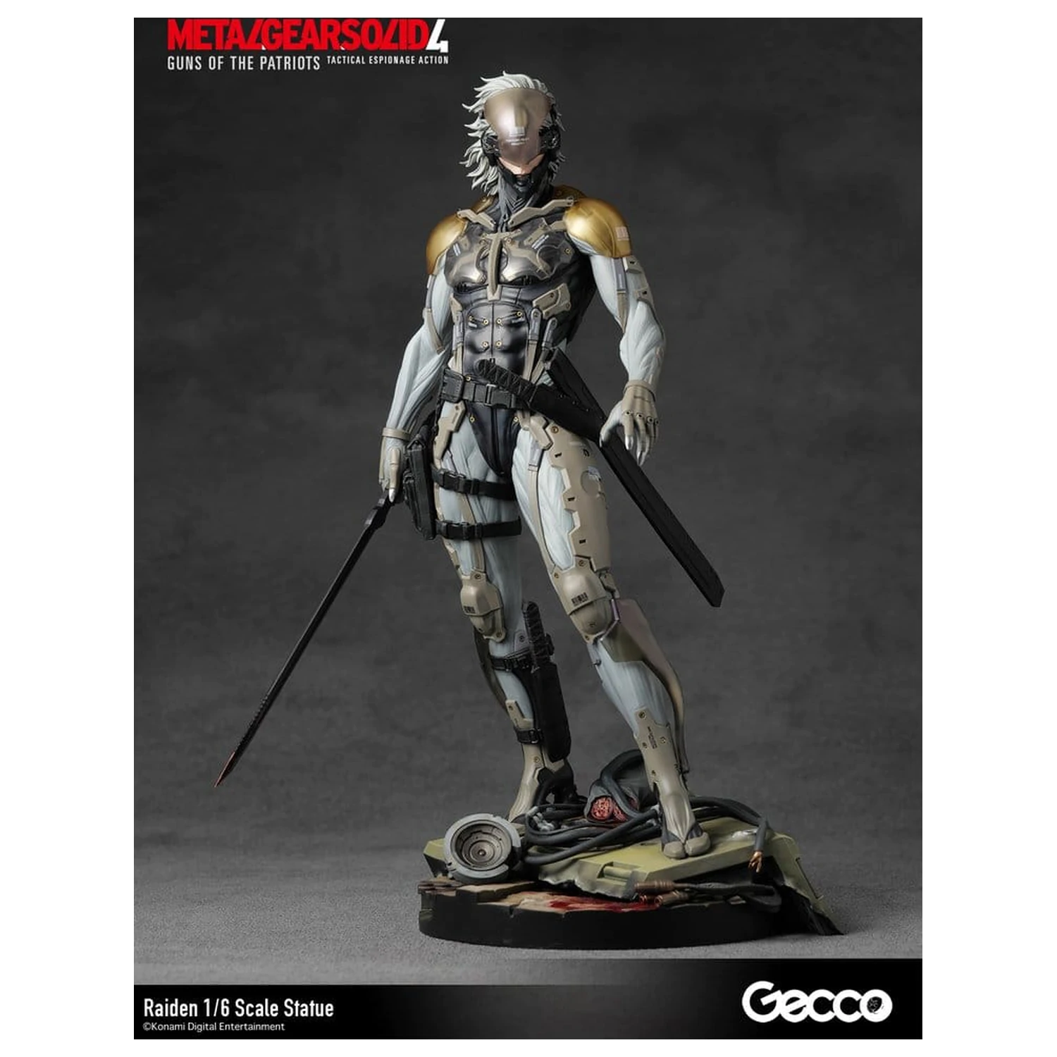 Metal Gear Solid 4 Guns of the Patriots Socha 1/6 Raiden 32 cm produktová fotografia