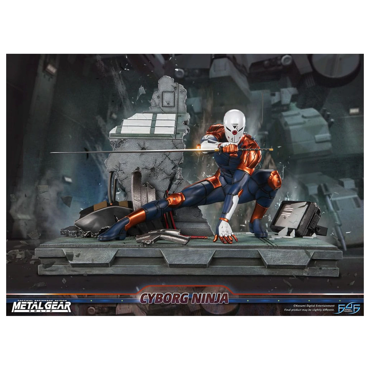 Metal Gear Solid Socha Cyborg Ninja (Gray Fox) 41 cm produktová fotografia