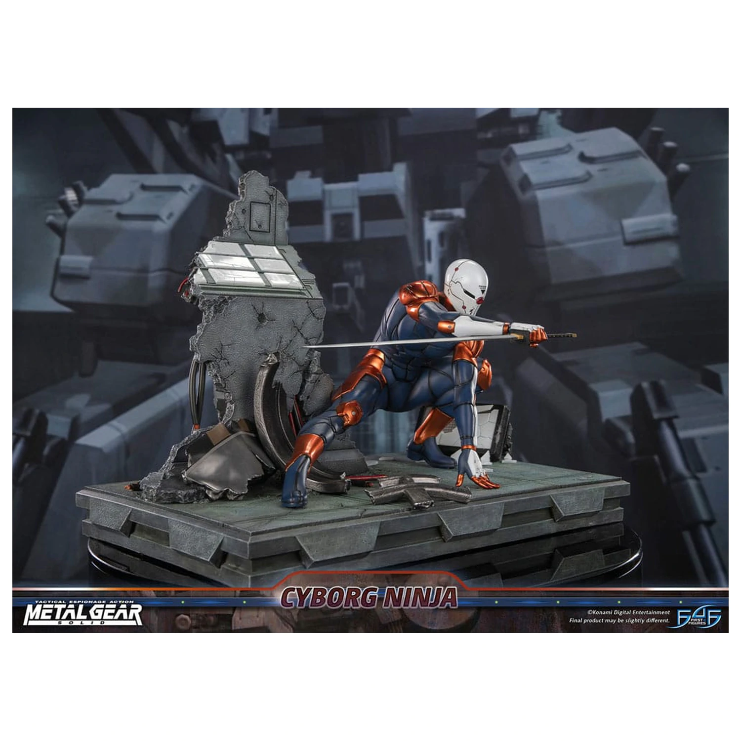 Metal Gear Solid Socha Cyborg Ninja (Gray Fox) 41 cm produktová fotografia