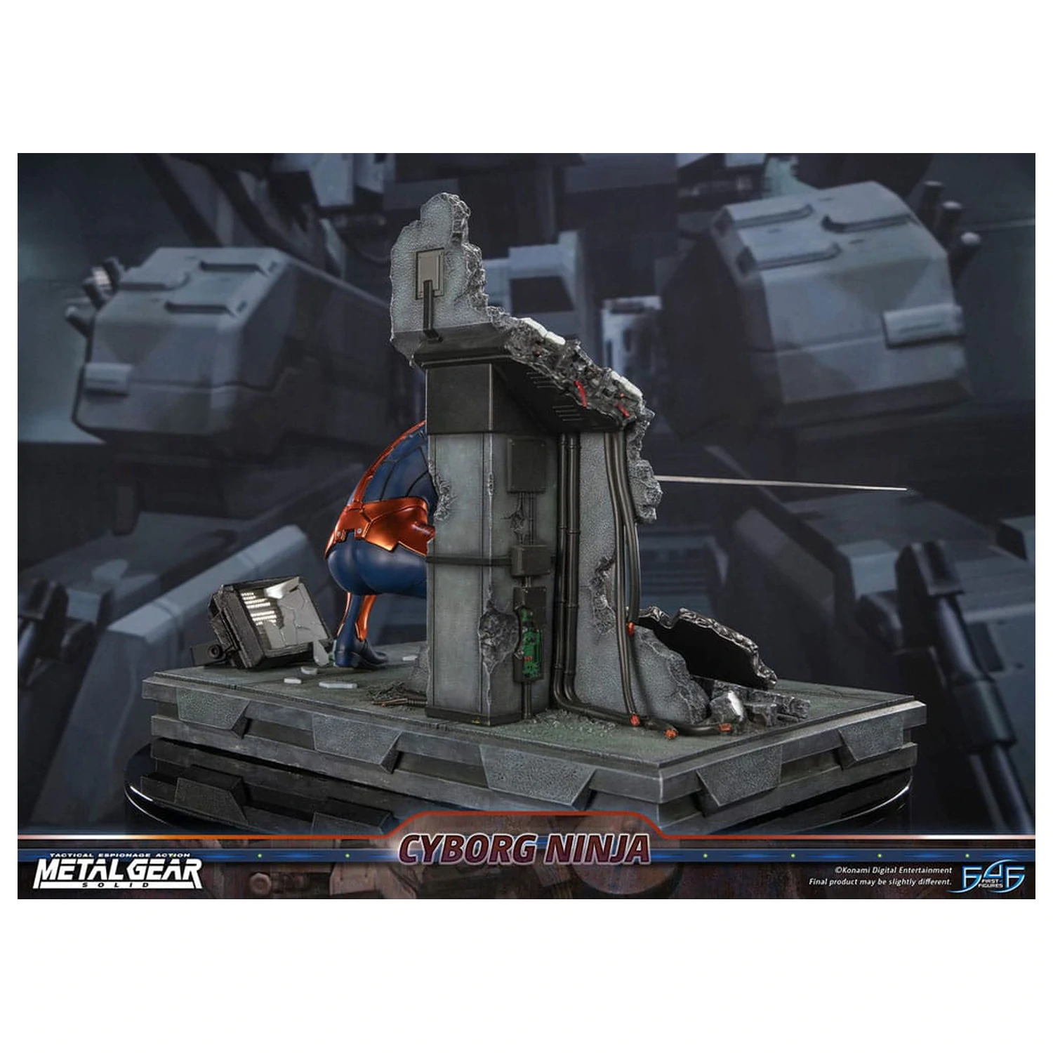 Metal Gear Solid Socha Cyborg Ninja (Gray Fox) 41 cm produktová fotografia