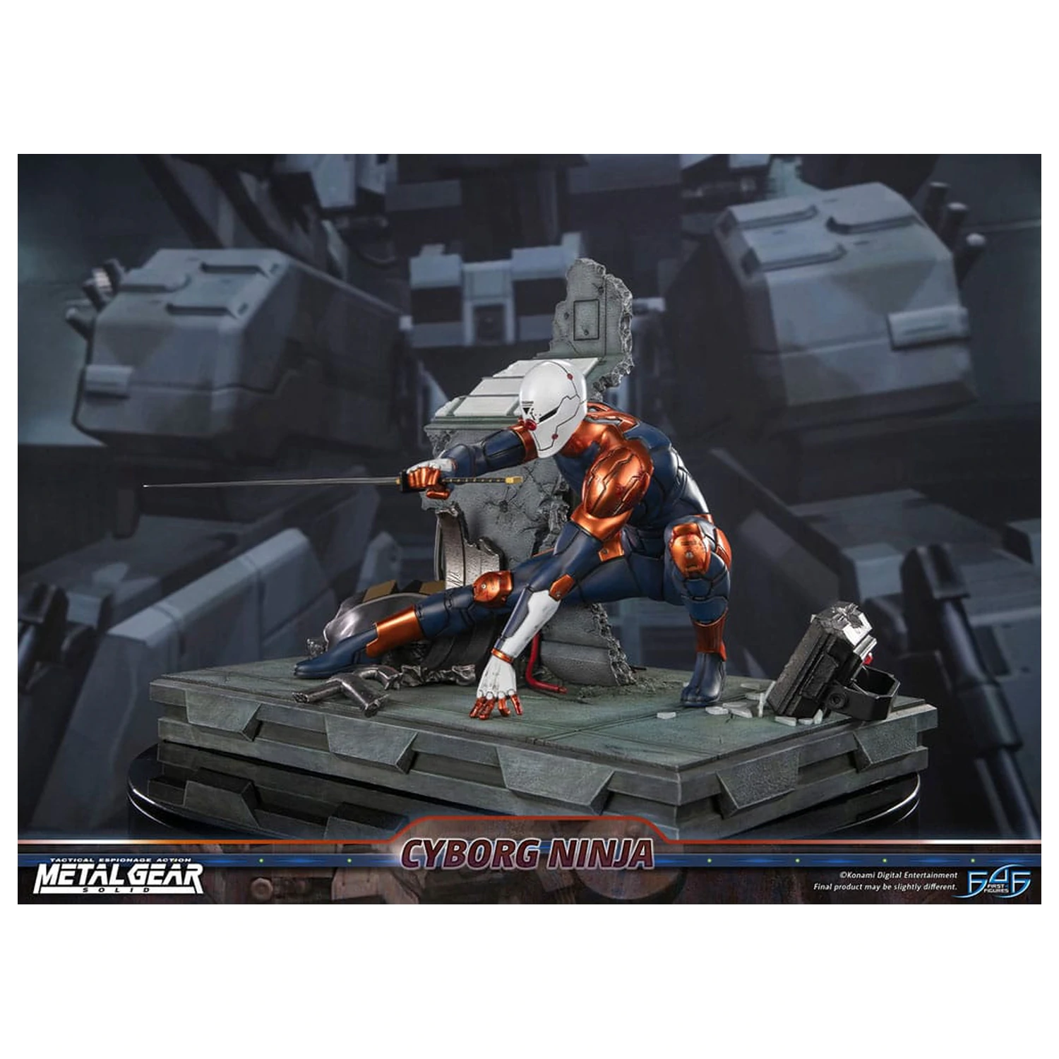 Metal Gear Solid Socha Cyborg Ninja (Gray Fox) 41 cm produktová fotografia