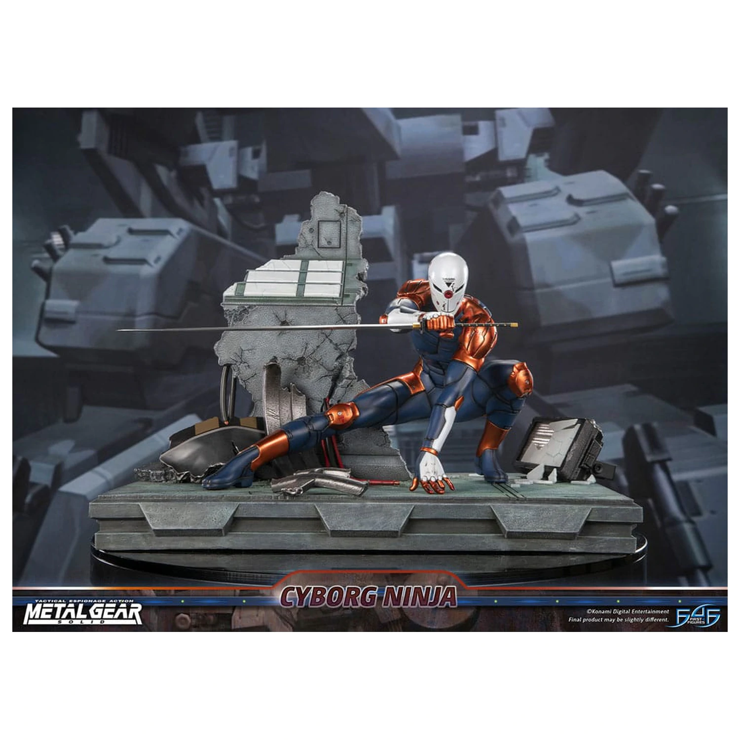 Metal Gear Solid Socha Cyborg Ninja (Gray Fox) 41 cm produktová fotografia