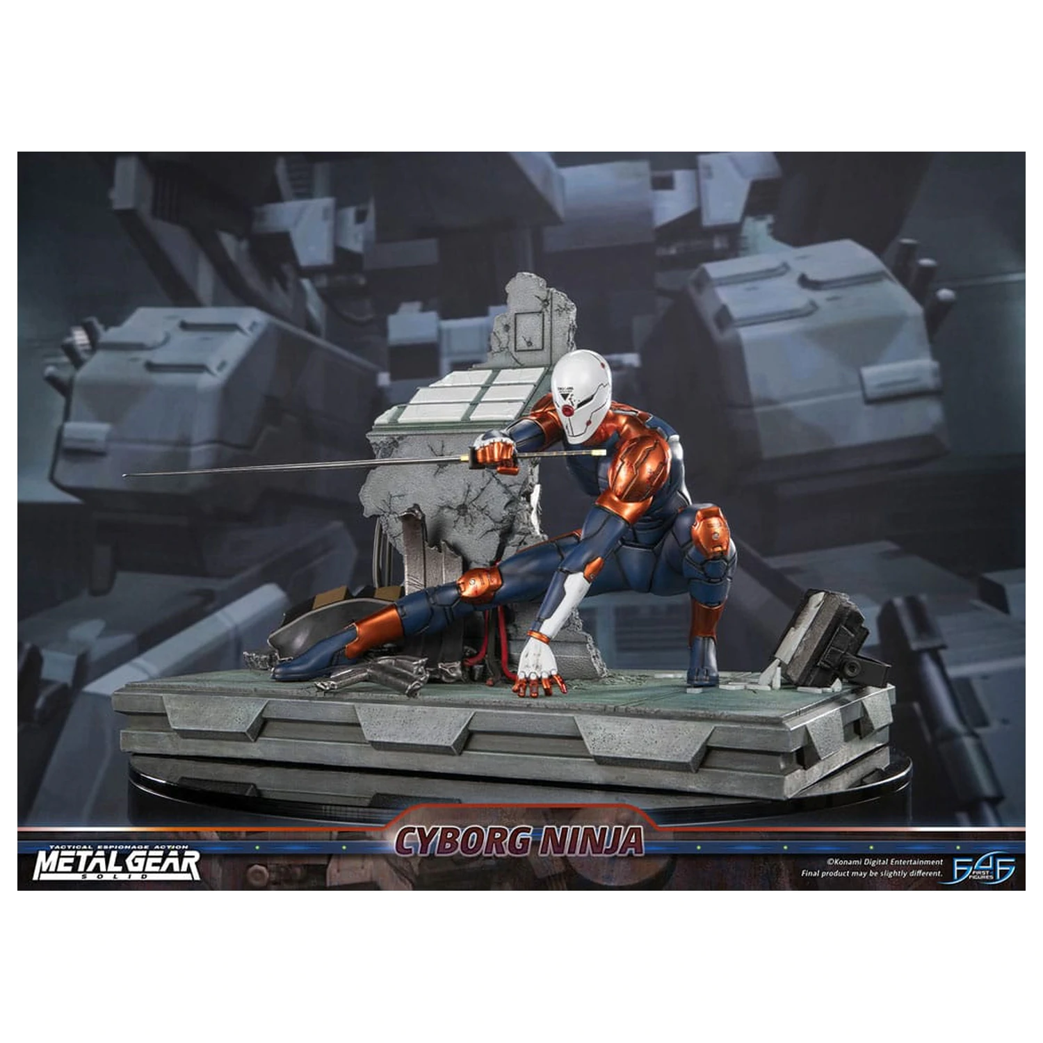 Metal Gear Solid Socha Cyborg Ninja (Gray Fox) 41 cm produktová fotografia