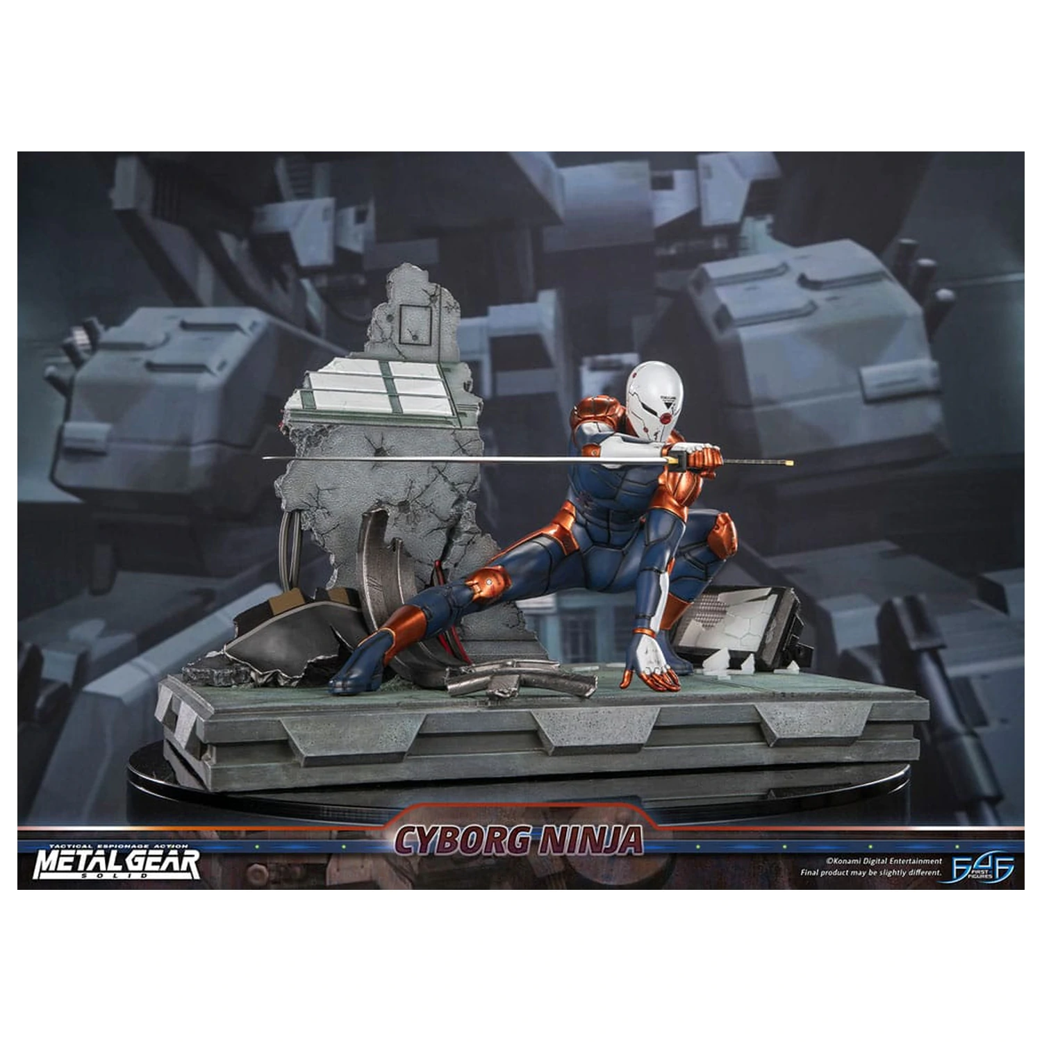Metal Gear Solid Socha Cyborg Ninja (Gray Fox) 41 cm produktová fotografia