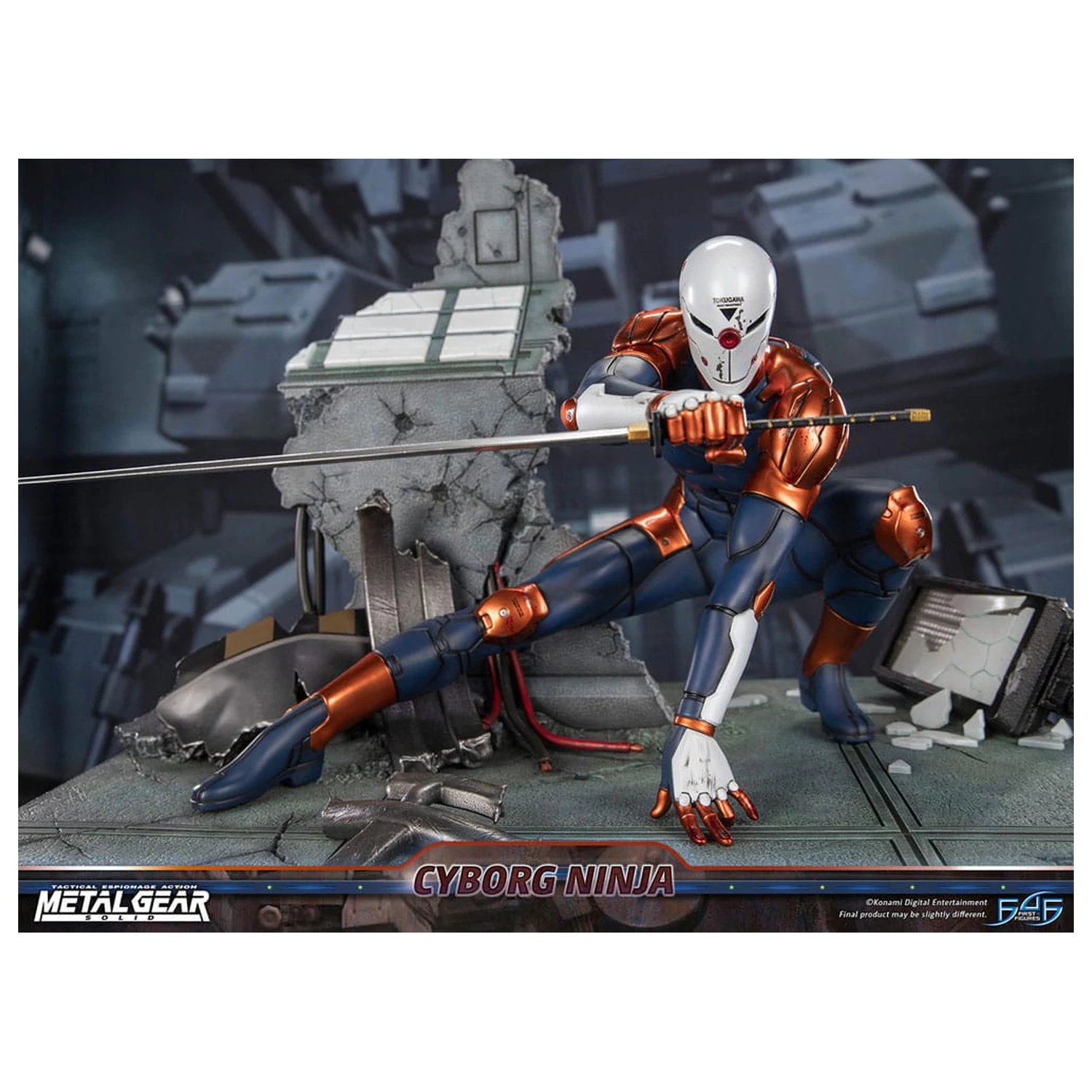 Metal Gear Solid Socha Cyborg Ninja (Gray Fox) 41 cm produktová fotografia