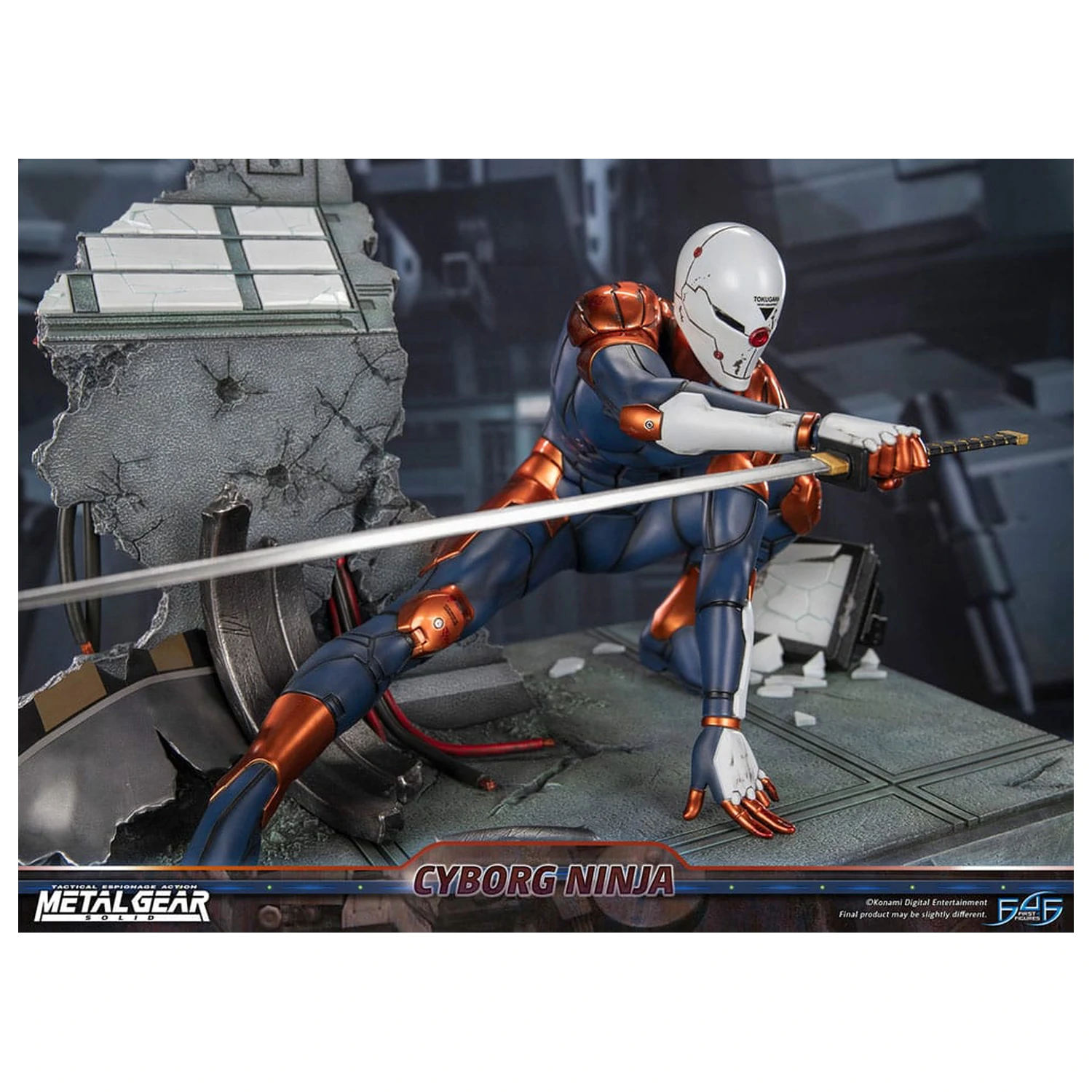 Metal Gear Solid Socha Cyborg Ninja (Gray Fox) 41 cm produktová fotografia
