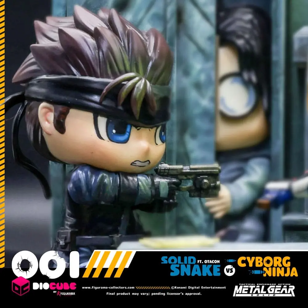 Metal Gear Solid DioCube PVC dioráma Solid Snake vs. Cyborg Ninja Ft. Otacon 15 cm termékfotó