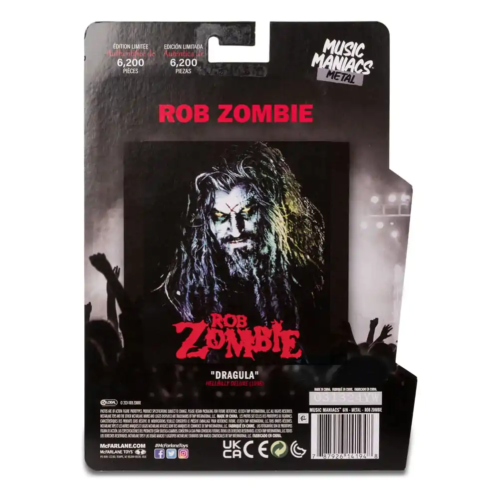 Metal Music Maniacs akčná figúrka 2. hullám Rob Zombie 15 cm termékfotó