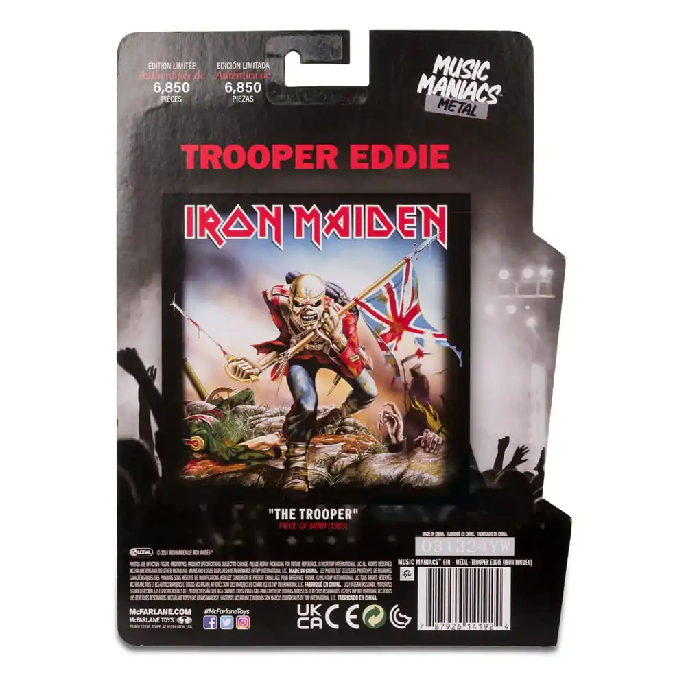 Metal Music Maniacs Akčná figúrka Wave 2 Trooper Eddie (Iron Maiden) 15 cm produktová fotografia