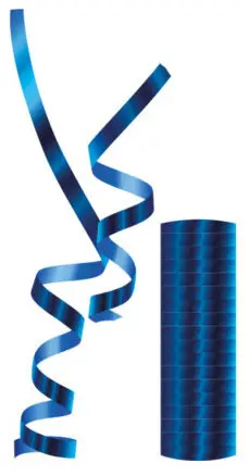 Metalický modrý serpentín produktová fotografia