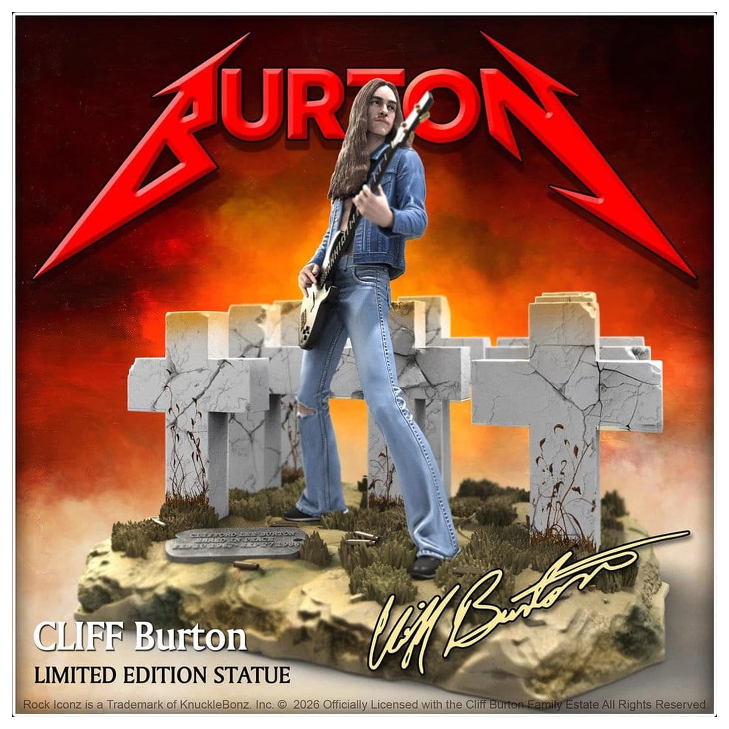Metallica Rock Iconz Figúrka Cliff Burton III 21 cm produktová fotografia