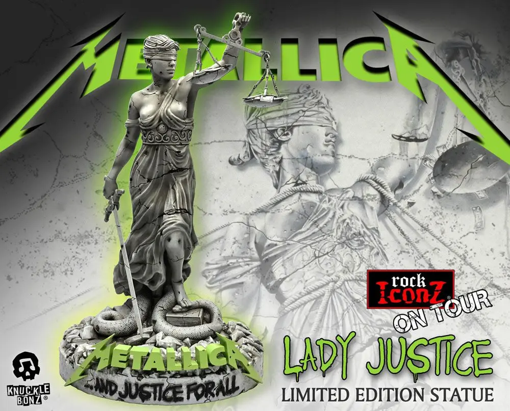 Metallica Rock Ikonz On Tour Socha Lady Justice produktová fotografia