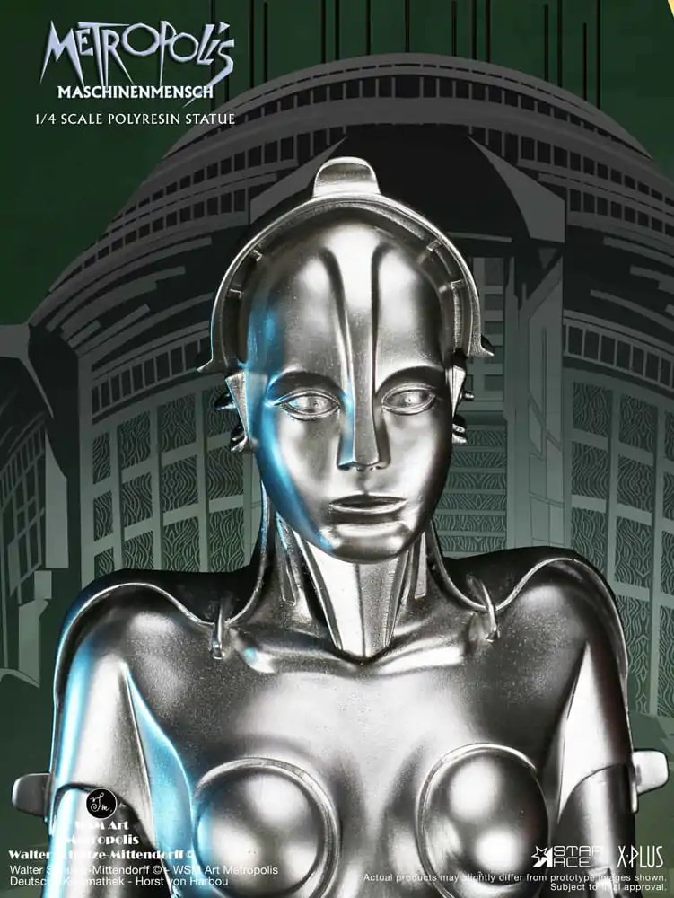 Metropolis Statue 1/4 Maschinenmensch Silver 40 cm termékfotó