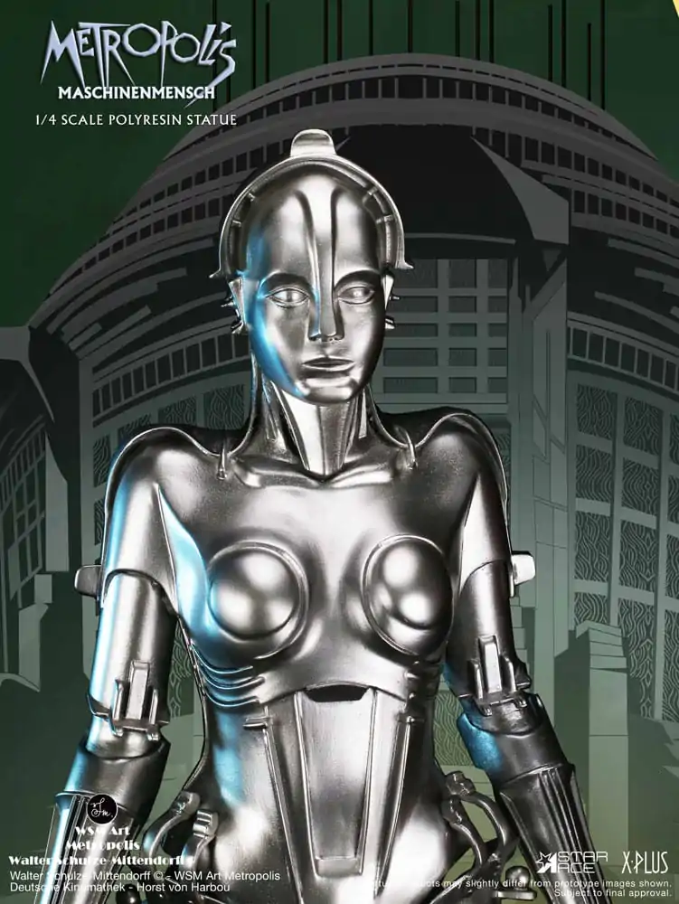 Metropolis Statue 1/4 Maschinenmensch Silver 40 cm termékfotó